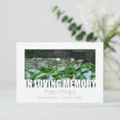 追悼テンプレート12 生涯の祝い 招待状 (スタンド正面)