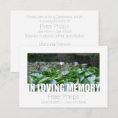 追悼テンプレート12 生涯の祝い 招待状 (正面/裏面)