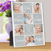 追悼パーソナライズされた6写真コラージュ記念 フォトプラーク