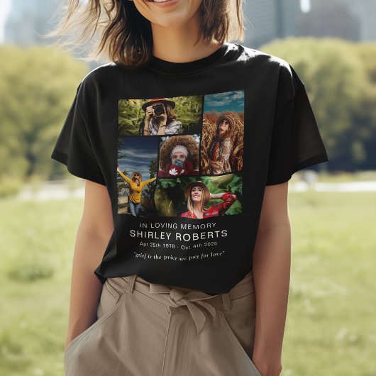 追悼フォトコラージュメモリアルTシャツ 5枚 Tシャツ