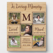 追悼フォトコラージュ記念の思い出 フォトプラーク (正面)