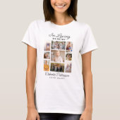 追悼フォトコラージュ 告別式 メモリアル Tシャツ (正面)