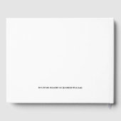 追悼フォトホワイトハート書モダン道 ゲストブック (裏面)