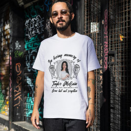 追悼フォトメモリアル：写真入りカスタムシャツ  Tシャツ