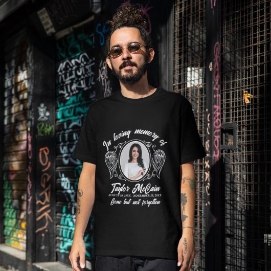 追悼フォトメモリアル:写真入りカスタムシャツ Tシャツ