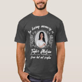 追悼フォトメモリアル:写真入りカスタムシャツ Tシャツ (正面)