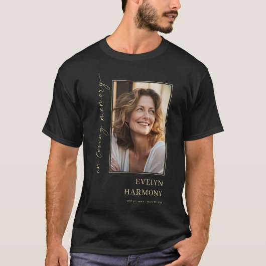 追悼フォトメモリアル Tシャツ (正面)