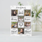 追悼フォト悔やみや弔慰葬儀 サンキューカード (スタンド正面)