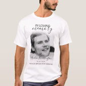 追悼フォトTシャツ モダンタイプ Tシャツ (正面)