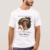 追悼フォトTシャツ 名前 Tシャツ (正面)