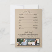 追悼プログラムカードテンプレート 招待状 (裏面)