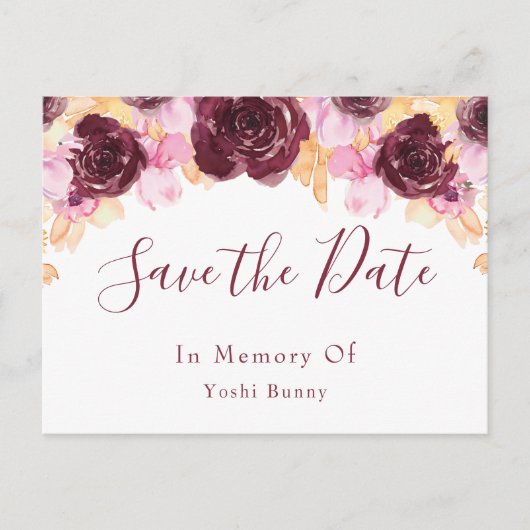 追悼ペットポストカード 案内ポストカード (正面)