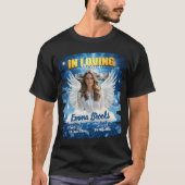 追悼メモリアルフォトTシャツ ブラック Tシャツ (正面)