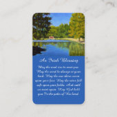 追悼メモリアルランドスケープ葬式カード 名刺 (正面)