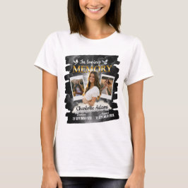 追悼メモリアルTシャツ 遺影プリント Tシャツ