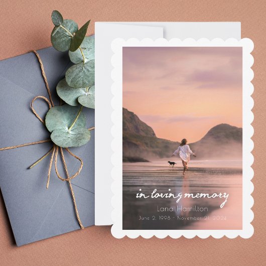 追悼会のプログラム原稿 フォト スクリプト 招待状