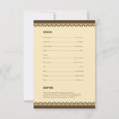 追悼会プログラムカード 招待状 (裏面)