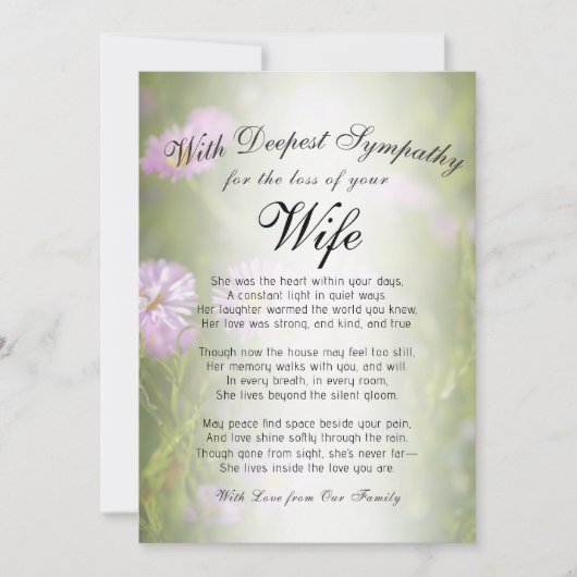 追悼会 カード (正面)