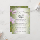 追悼会 カード (正面/裏面インサイチュ)