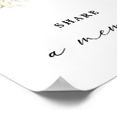 追悼会 思い出をシェアする サイン ポスター (角)