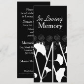 追悼会 銀杏1　記念式典 招待状 (正面/裏面)