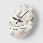 追悼円時計 ラウンド壁時計 (傾斜)