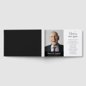 追悼写真が再び会うまで黒 ゲストブック (全面)