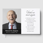 追悼写真が再び会うまで黒 ゲストブック (正面)