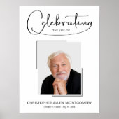 追悼写真による人生の祝い ポスター (正面)