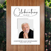 追悼写真による人生の祝い ポスター