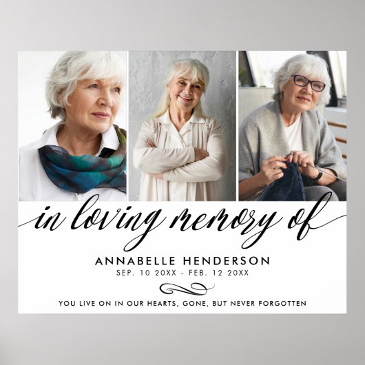 追悼写真の愛する記憶の中で ポスター (正面)