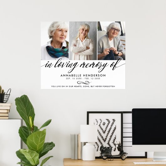 追悼写真の愛する記憶の中で ポスター (ホームオフィス)