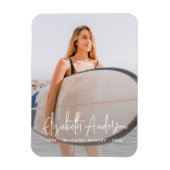 追悼写真を愛する思い出のモダン中 マグネット (縦)