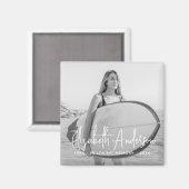 追悼写真を愛する思い出のモダン中 マグネット (正面/裏面)