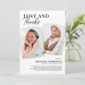 追悼写真エレガントサンキューカード サンキューカード (スタンド正面)