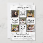 追悼写真コラージュ　メモリアル　ライフセレブレーション 招待状 (正面)