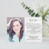 追悼写真悔やみや弔慰葬儀 サンキューカード (スタンド正面)