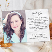 追悼写真悔やみや弔慰葬儀 サンキューカード