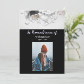 追悼写真招待アーキテクチャー 建築家 招待状 (スタンド正面)