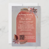 追悼写真訃報カード 招待状 (裏面)