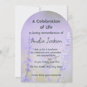 追悼写真 ライフセレブレーション 記念品 招待状 (裏面)