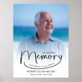 追悼写真 哀悼 死 葬儀 ポスター (正面)