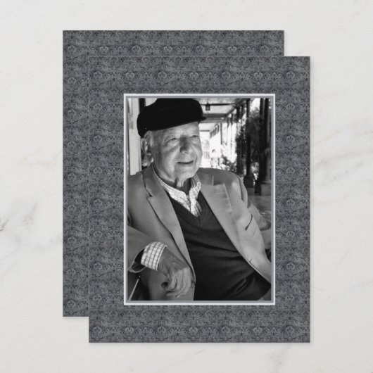 追悼写真 招待状 (正面/裏面)