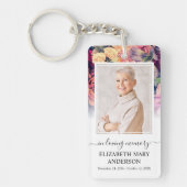 追悼写真Loving Memoryムーディーフローラ キーホルダー (正面)