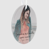追悼写真Loving Memory悔やみや弔慰Tribute オーナメント (正面)
