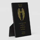 追悼天使の翼親愛を渡した遠くに フォトプラーク (側面)