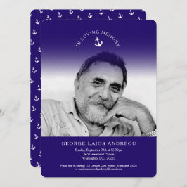 追悼式いかり海葬招待状 招待状