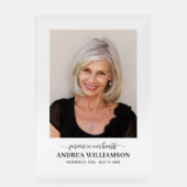 追悼式お祝いの写真 アクリルサイン (正面)