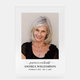 追悼式お祝いの写真 アクリルサイン