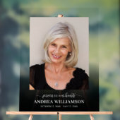 追悼式お祝いの写真 アクリルサイン (ニュートラル)